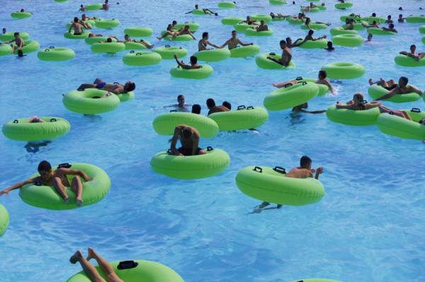 Photograph Alan Burles Waterpark on One Eyeland